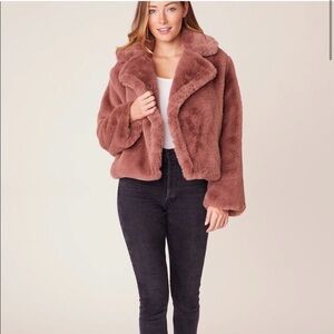 NWT - BB Dakota Big Time Faux Fur Jacket